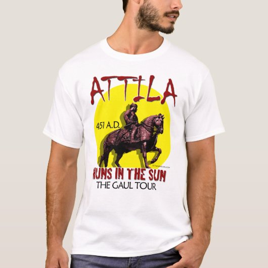Attila 'Huns in the Sun'-rondleiding (Mannen Light T-shirt (Voorkant)