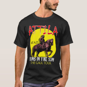 Attila 'Huns in the Sun' Tour (Dark Front van Mann T-shirt