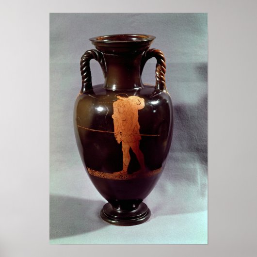 Attische amphora met rode cijfers poster (Voorkant)