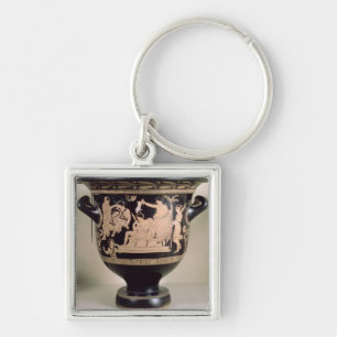 Attische krater met rode cijfers die Orestes as su Sleutelhanger