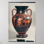 Attische rode buikamphora poster (Voorkant)
