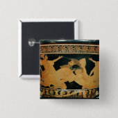 Attische rode calyx-krater 2 vierkante button 5,1 cm (Voorkant /achterkant)