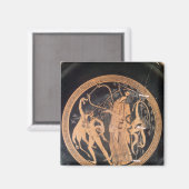 Attische rode-cijfervaas magneet (Voorkant / Achterkant)