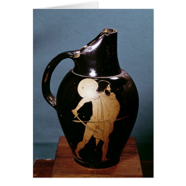 Attische rode-figuur-oinochoe (Voorkant)