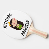 ATTITUDE ADJUSTER grappige PING PONG PADDLE Tafeltennisbatje (Zijkant)