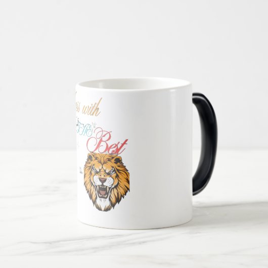 Attitude Alpha Mug - Mess avec le meilleur (Devant droit)