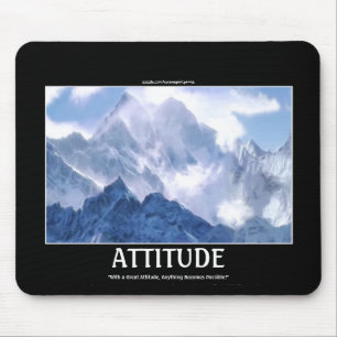 ATTITUDE Bergketen Motivatie Mousepad Muismat
