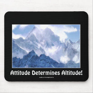 ATTITUDE Bergketen Motivatie Mousepad Muismat
