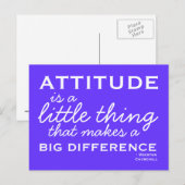 Attitude - Carte postale Motivative (Devant / Derrière)