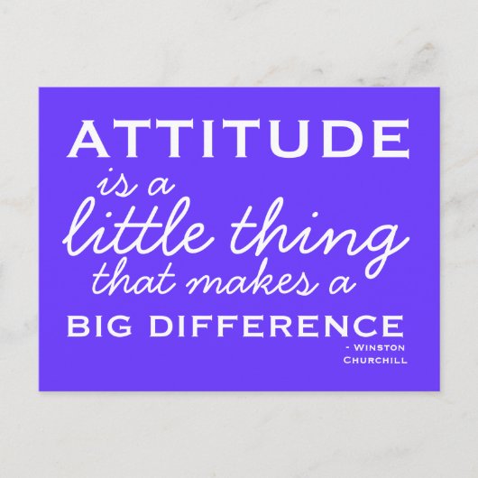 Attitude - Carte postale Motivative (Devant)