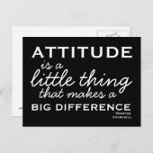 Attitude - Carte postale Motivative (Devant / Derrière)