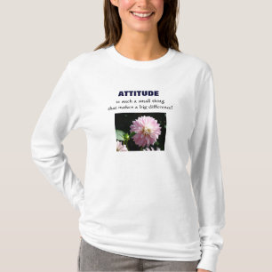 Attitude Dames Hoodie T-shirts Groot Verschil