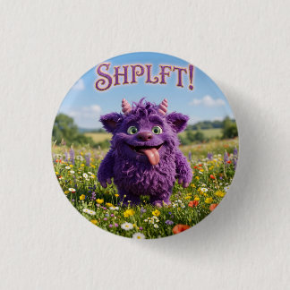 Attitude Fantasy Furry Beestje Ronde Button 3,2 Cm