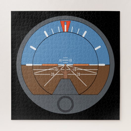 Attitude Indicator Vliegtuig vlieginstrument Legpuzzel (Verticaal)
