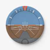 Attitude Indicator Vliegtuig vlieginstrument Papieren Bordje (Voorkant)