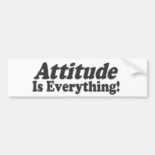 Attitude is alles! bumpersticker