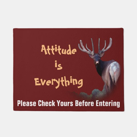 Attitude is alles deurmat (Voorkant)