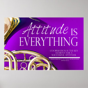 Attitude is Alles - Music Quote Poster