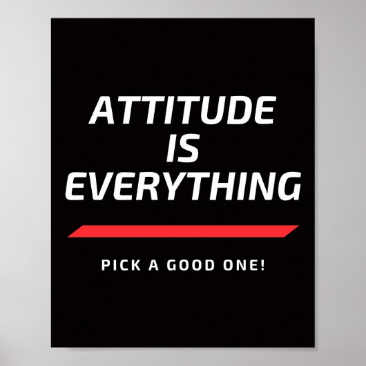 Attitude is alles poster (Voorkant)