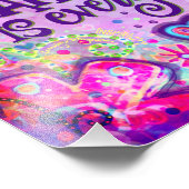 Attitude is alles roze foto print foto afdruk (Hoek)