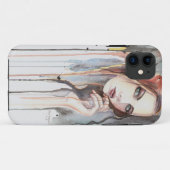 Attitude Modern Art Portret van een vrouw Case-Mate iPhone Case (Achterkant (horizontaal))