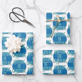 Attitude of Gratitude Recovery Slogan Inpakpapier Vel