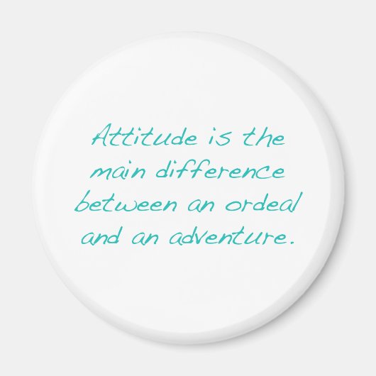 Attitude — ordeal of avontuur (groen) magneet (Voorkant)