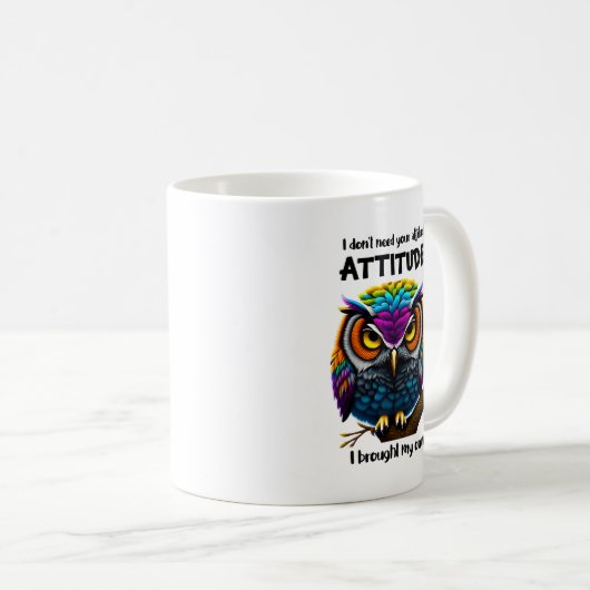 Attitude Owl Mug (Devant droit)