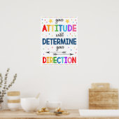 Attitude positive Poster de classe Arc-en-ciel (Cuisine)