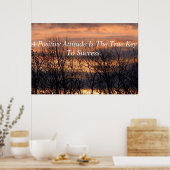 Attitude positive Poster inspirant (Cuisine)