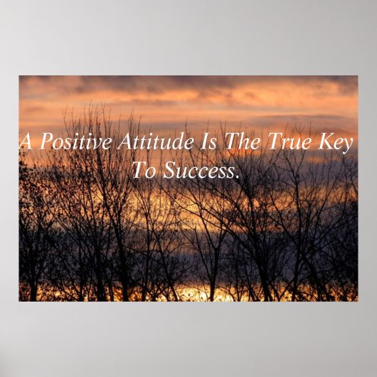 Attitude positive Poster inspirant (Devant)