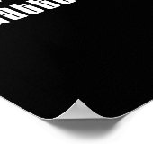 Attitude S Bold Typography Design Sticker Poster (Hoek)