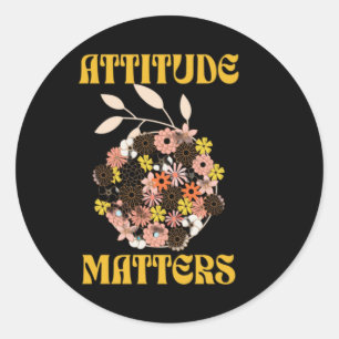Attitude S-Sticker Ronde Sticker