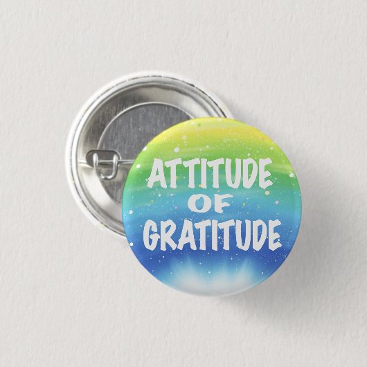 Attitude van Dankbaarheid Sterrenachtergrond Ronde Button 3,2 Cm (Voorkant /achterkant)