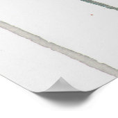 Attitude Waterverf Abstract Portret Drippy Art Poster (Hoek)