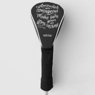 ATTITUDES aangepast monogram motivatie drivercover Golfheadcover