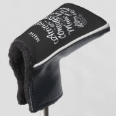 ATTITUDES aangepast monogram motivatie puttercover Golfheadcover (3/4 voorkant)