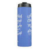 ATTITUDES aangepaste monogram en kleurentummer Thermosbeker (Voorkant)