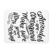 ATTITUDES aangepaste motivatie magneet in kleur (Horizontaal)