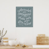 ATTITUDES affiche de motivation (Cuisine)