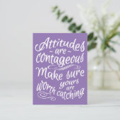 ATTITUDES carte postale de motivation couleur pers (Debout devant)