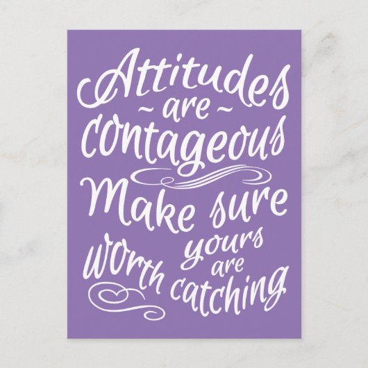 ATTITUDES carte postale de motivation couleur pers (Devant)