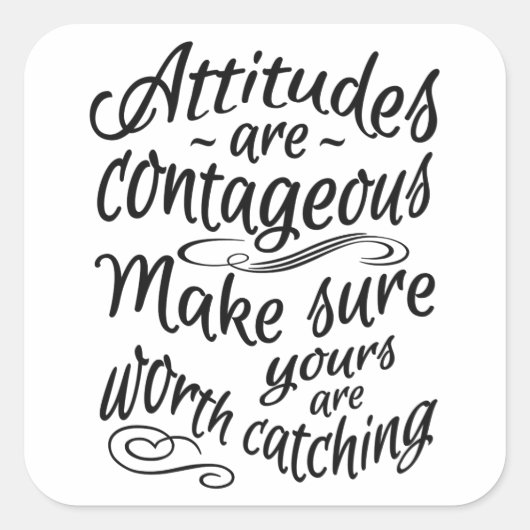 ATTITUDES MOTIVATIE STICKERS (Voorkant)