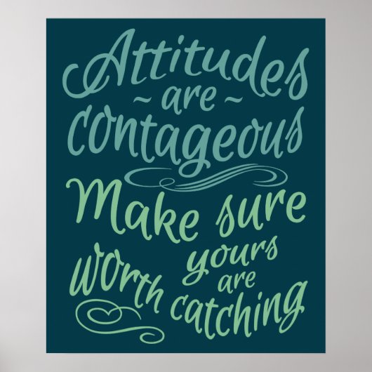 ATTITUDES motivational poster (Devant)