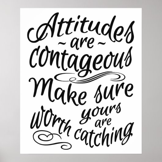 ATTITUDES motivational poster (Devant)