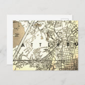 Attleboro, MA Carte Vintage (Devant / Derrière)