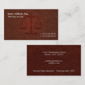 Attorney 102 visitekaartje (Voorkant / Achterkant)