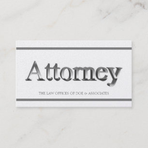 Attorney 3D Stripes Golden Visitekaartje