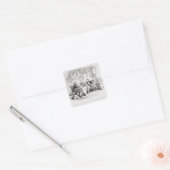 Attorney and Client, fortitude and ongeduldig Vierkante Sticker (Envelop)