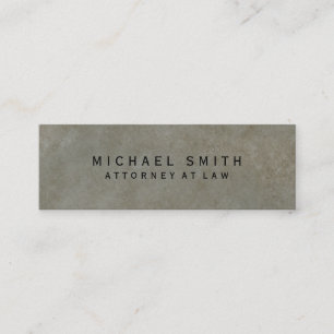 Attorney at Law Stone Design Simple Minimalist Mini Visitekaartje